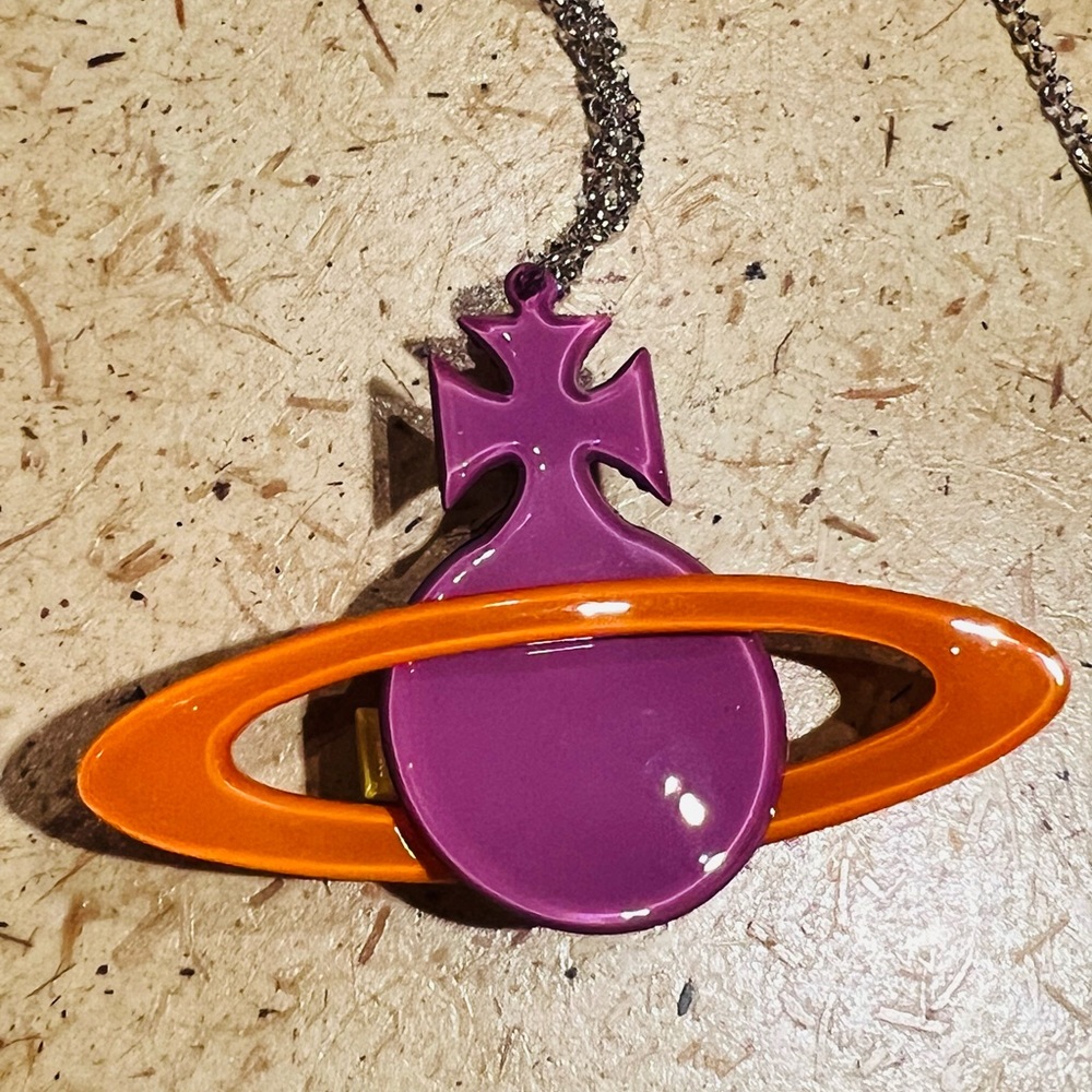 Vivienne Westwood necklace Large Perspex Swarovski Orb Pendant - Picture 15 of 16